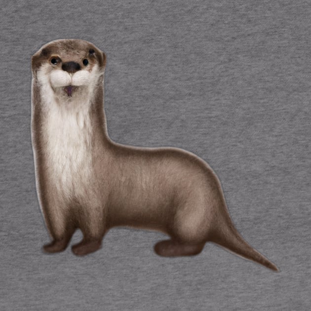 Cute Otter Drawing by Play Zoo